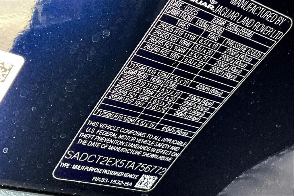 new 2026 Jaguar F-PACE car, priced at $62,448