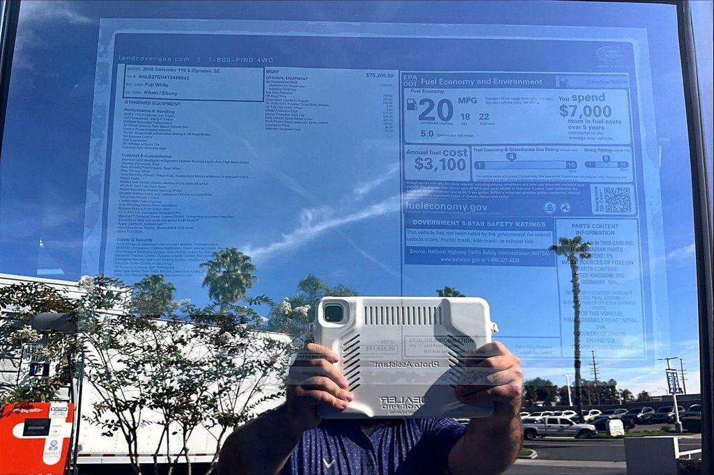 new 2026 Land Rover Defender car, priced at $81,636