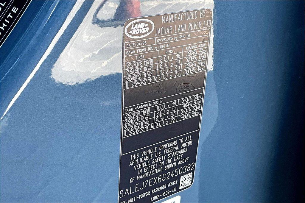 new 2025 Land Rover Defender car, priced at $77,750