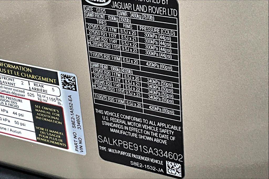 new 2025 Land Rover Range Rover car, priced at $156,505