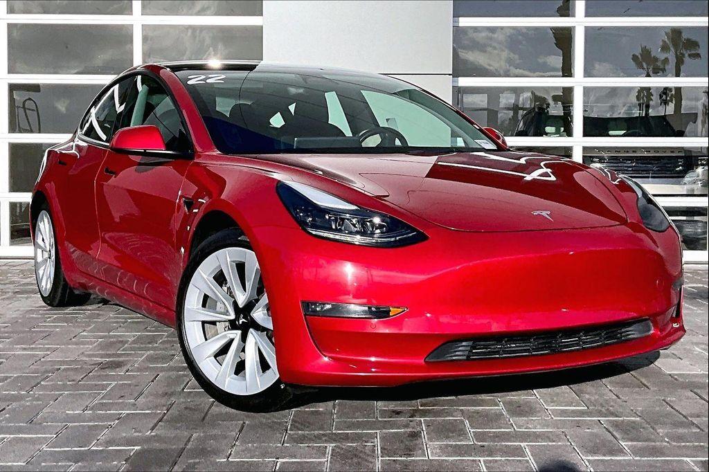 used 2022 Tesla Model 3 car, priced at $22,842