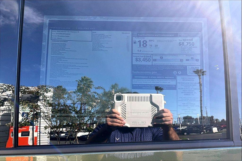 new 2026 Land Rover Defender car, priced at $95,186