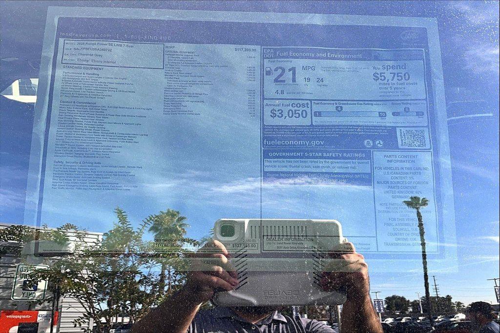 new 2025 Land Rover Range Rover car, priced at $137,155