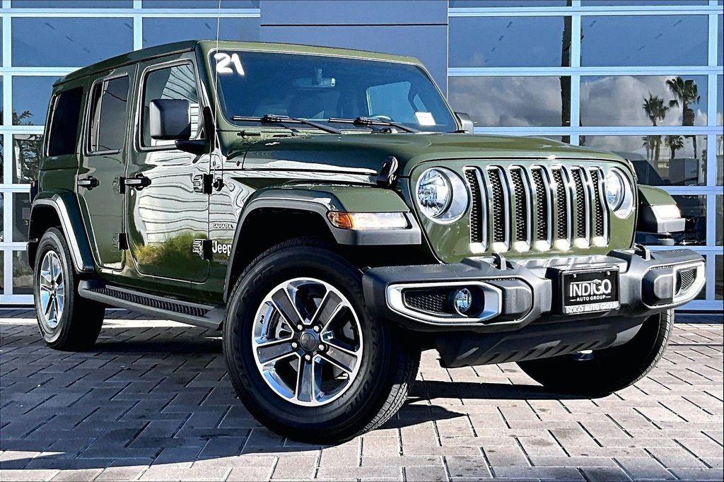 used 2021 Jeep Wrangler Unlimited car, priced at $23,874