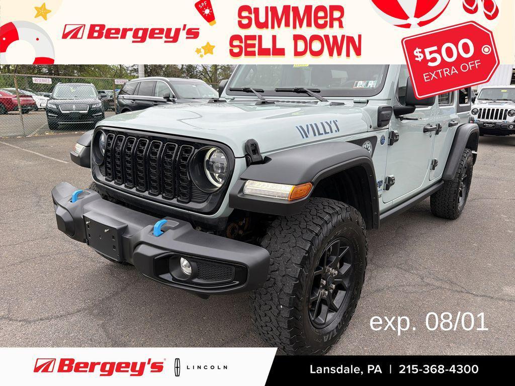 used 2024 Jeep Wrangler 4xe car, priced at $27,980