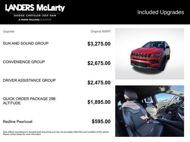 used 2023 Jeep Compass car, priced at $22,732