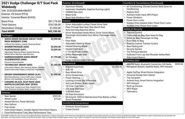 used 2021 Dodge Challenger car, priced at $47,250