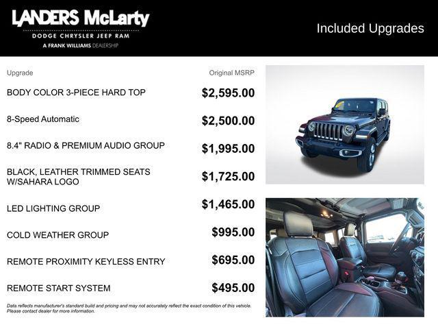 used 2021 Jeep Wrangler Unlimited car, priced at $27,255
