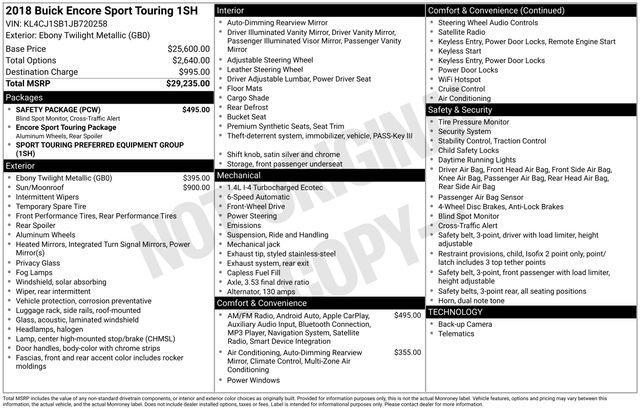 used 2018 Buick Encore car, priced at $11,488