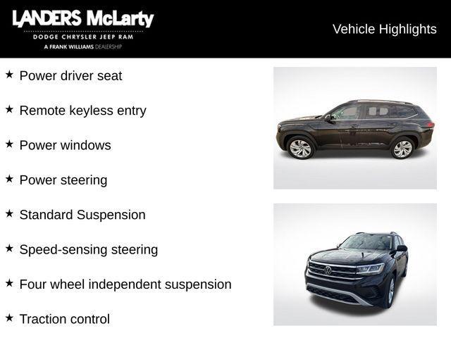 used 2021 Volkswagen Atlas car, priced at $21,867