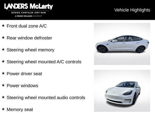 used 2023 Tesla Model 3 car, priced at $22,221