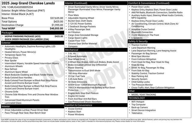 new 2025 Jeep Grand Cherokee car, priced at $31,004