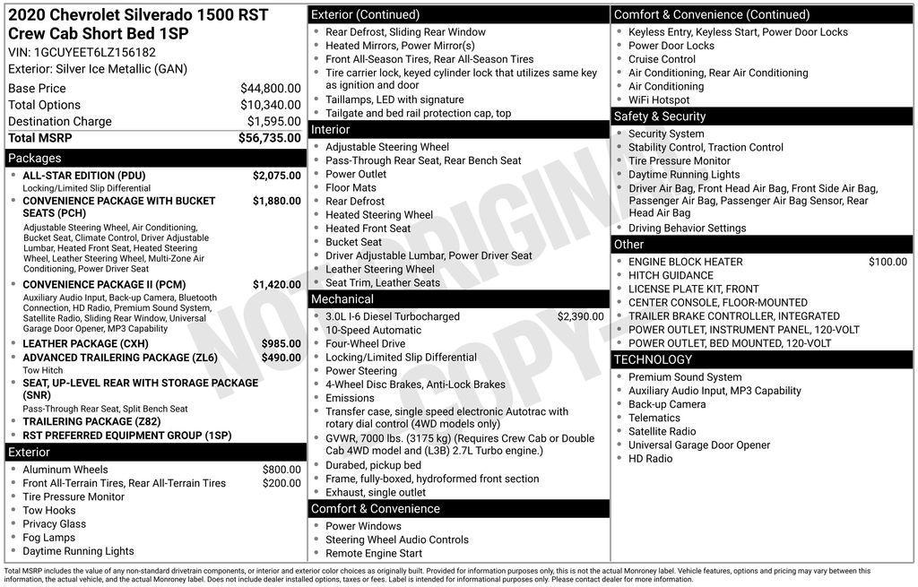 used 2020 Chevrolet Silverado 1500 car, priced at $31,999