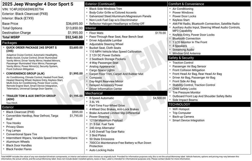 new 2025 Jeep Wrangler car