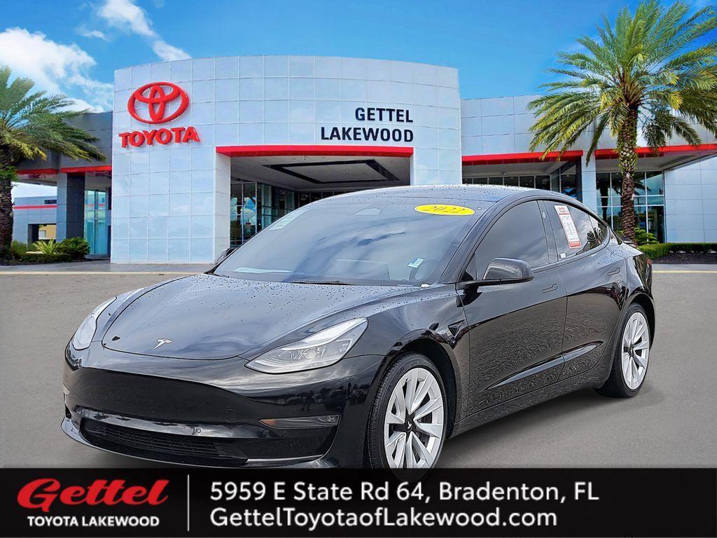 used 2022 Tesla Model 3 car, priced at $19,386