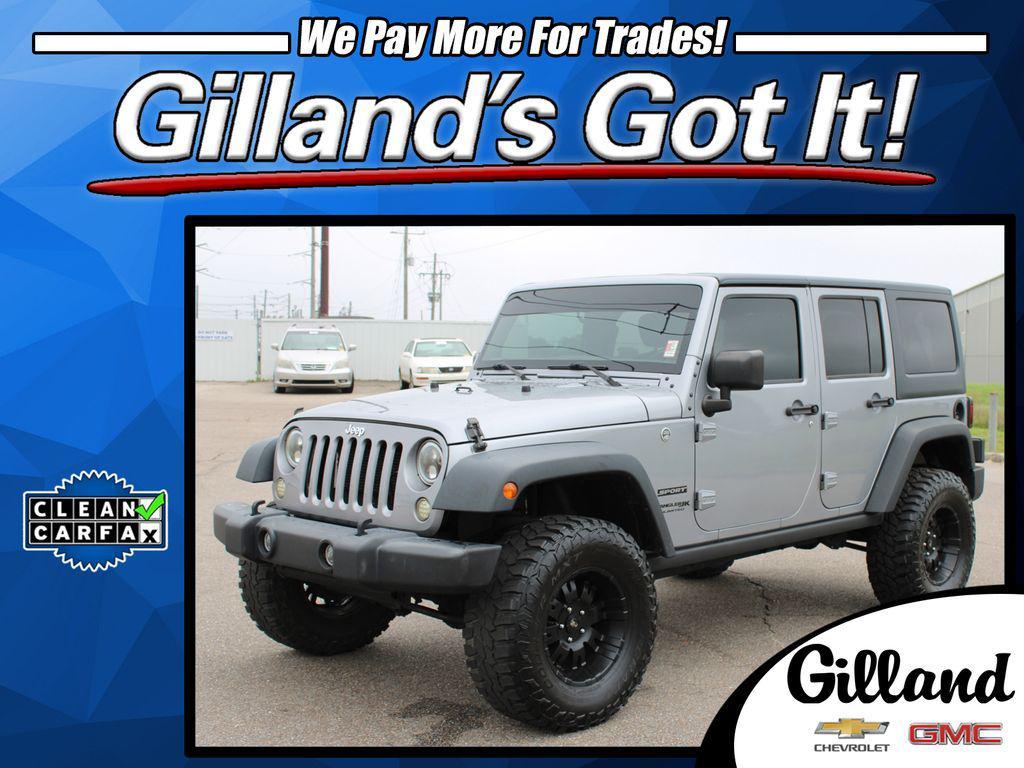 used 2018 Jeep Wrangler JK Unlimited car, priced at $21,370