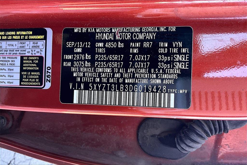 used 2013 Hyundai Santa Fe car, priced at $6,956