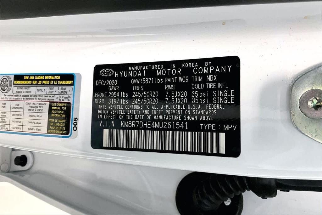 used 2021 Hyundai Palisade car, priced at $32,490