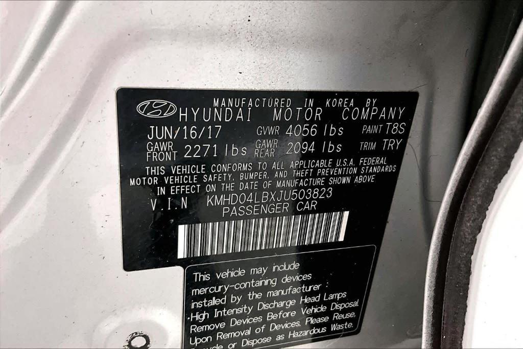 used 2018 Hyundai Elantra car, priced at $12,987