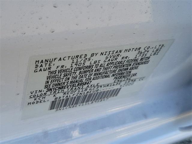 new 2025 Nissan Versa car, priced at $20,430