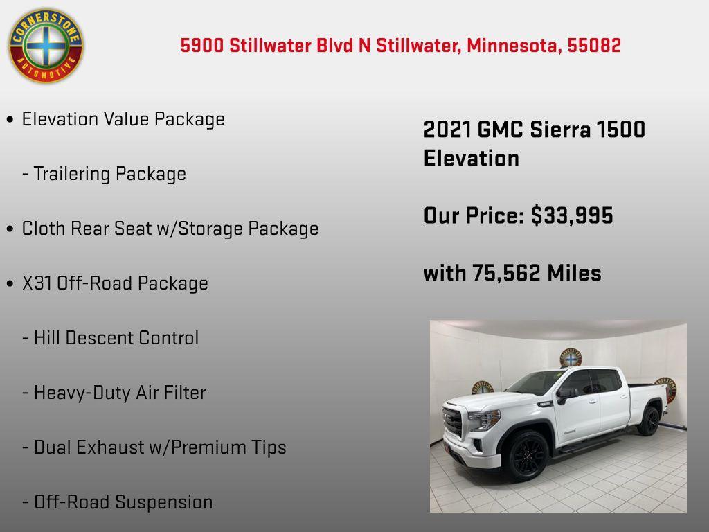 used 2021 GMC Sierra 1500 car, priced at $33,995