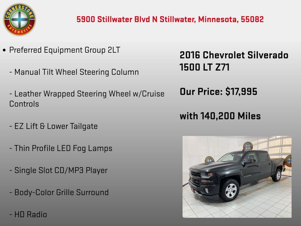used 2016 Chevrolet Silverado 1500 car, priced at $17,995
