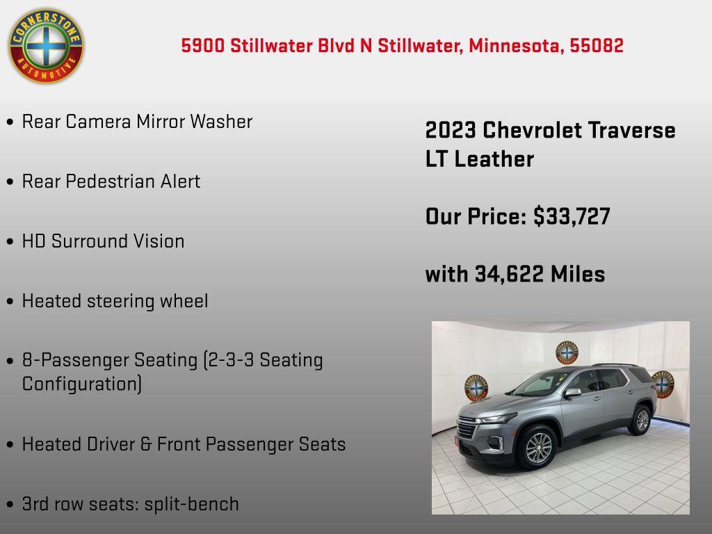 used 2023 Chevrolet Traverse car, priced at $33,727