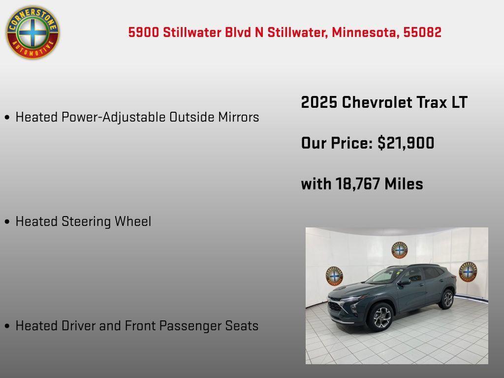 used 2025 Chevrolet Trax car, priced at $22,150