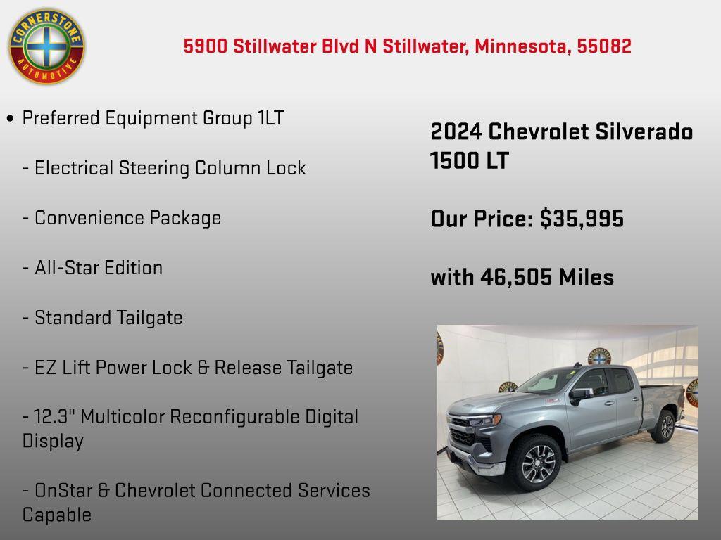 used 2024 Chevrolet Silverado 1500 car, priced at $35,995