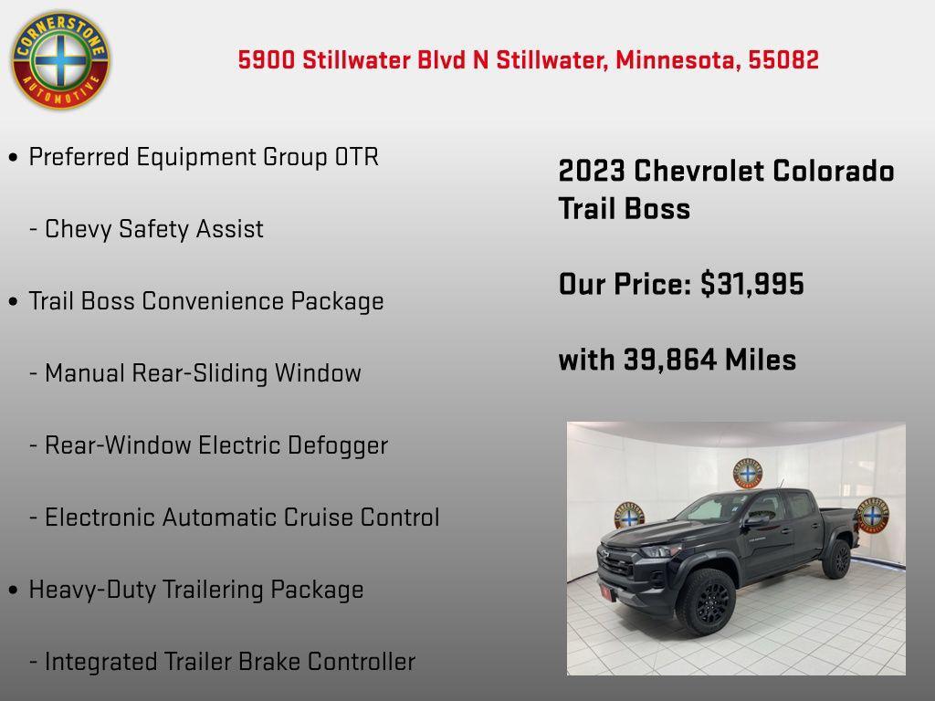 used 2023 Chevrolet Colorado car, priced at $31,995