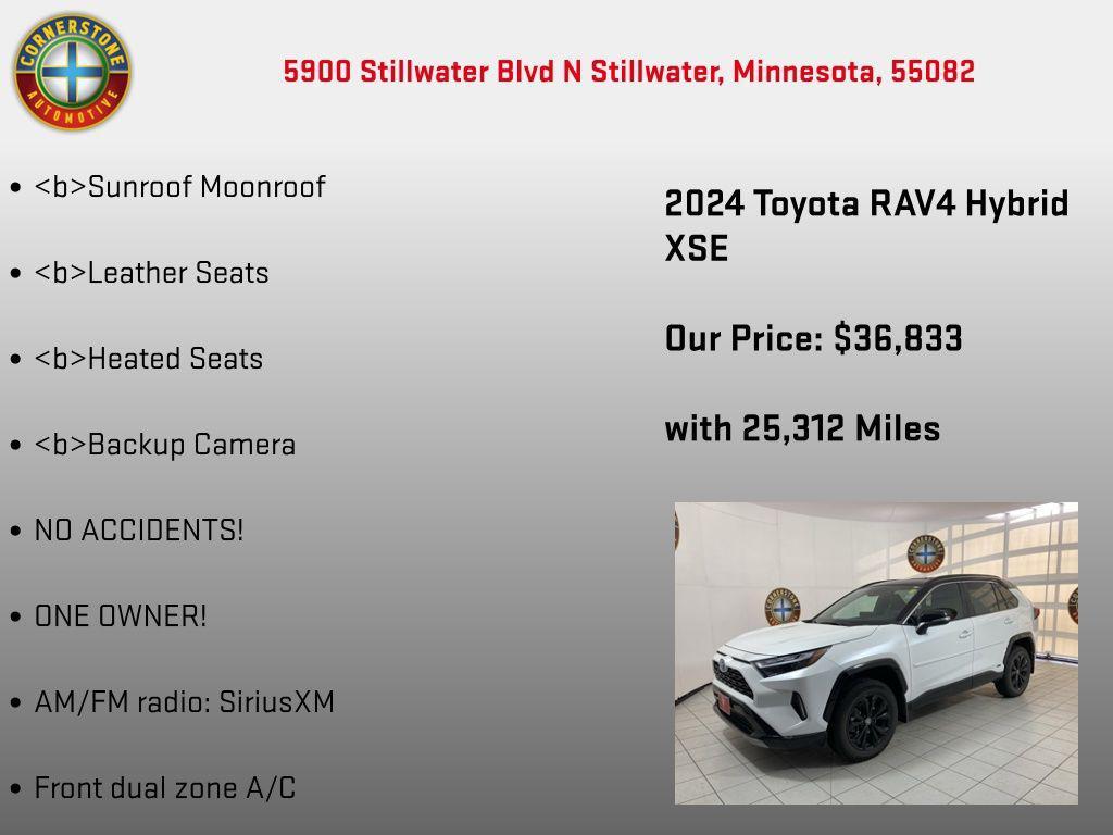 used 2024 Toyota RAV4 Hybrid car, priced at $36,833