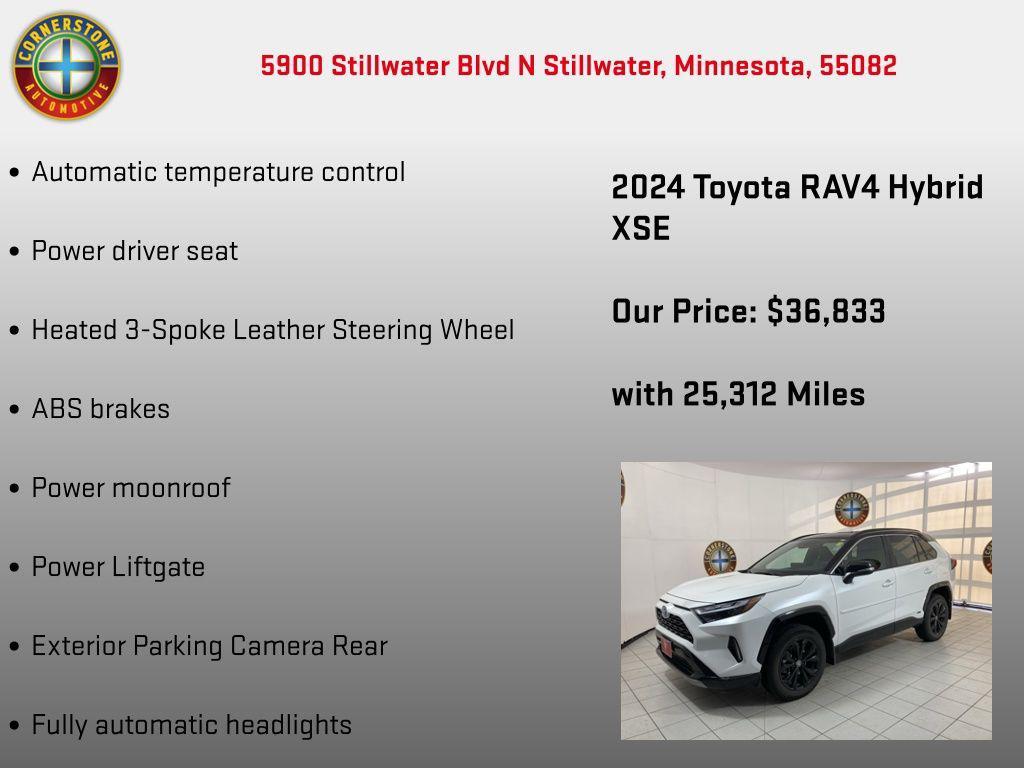 used 2024 Toyota RAV4 Hybrid car, priced at $36,833