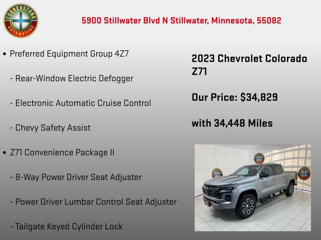 used 2023 Chevrolet Colorado car, priced at $34,829