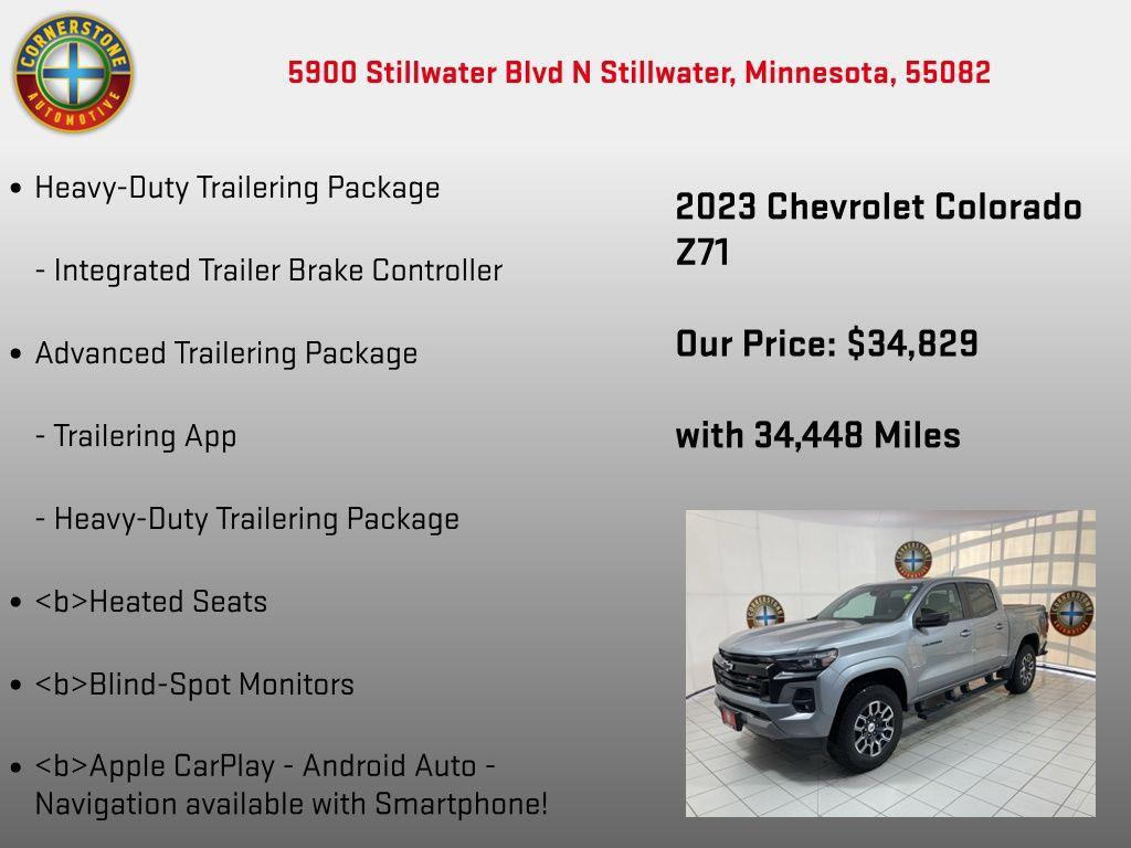 used 2023 Chevrolet Colorado car, priced at $34,829