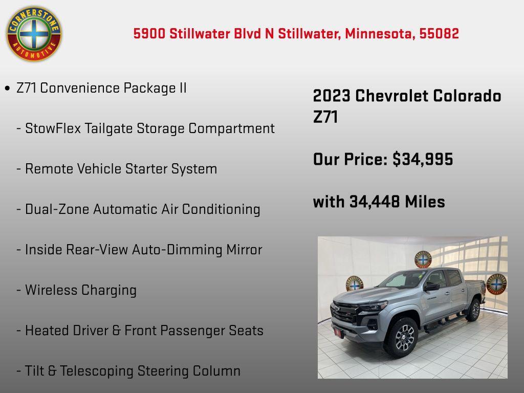 used 2023 Chevrolet Colorado car, priced at $34,995