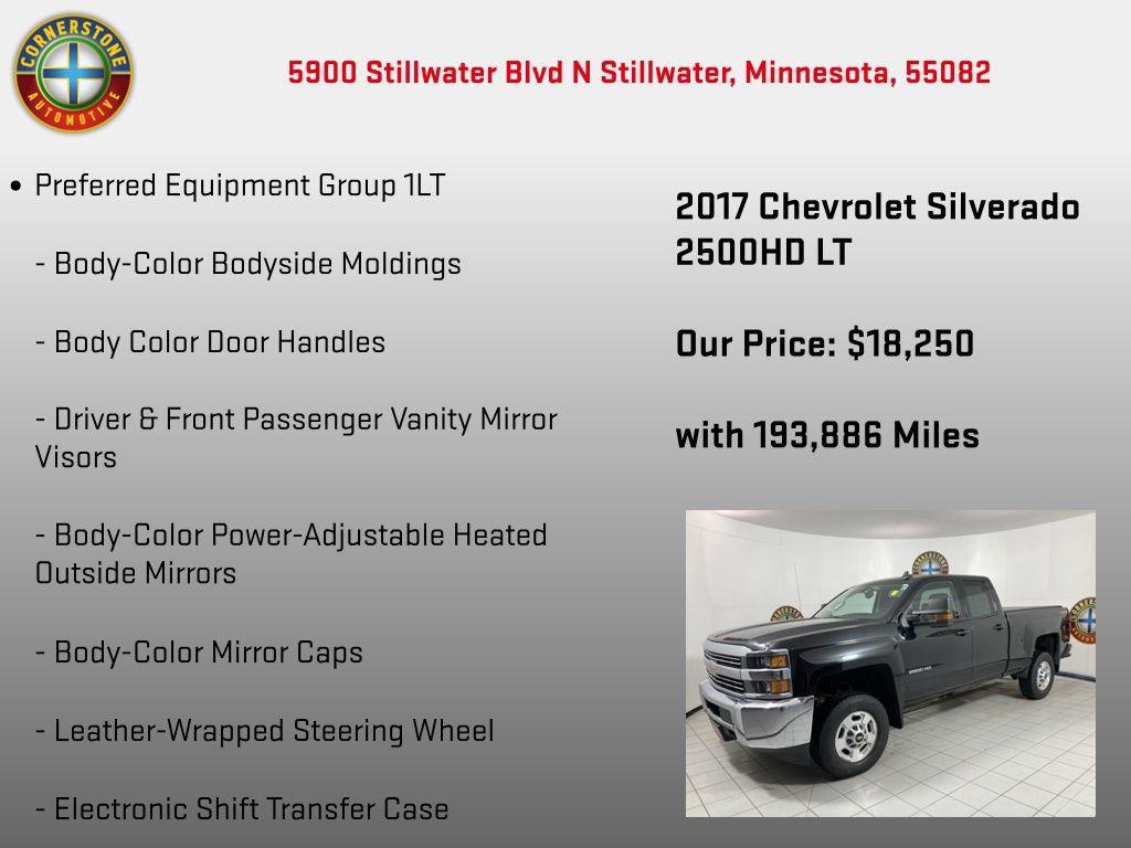 used 2017 Chevrolet Silverado 2500 car, priced at $18,250