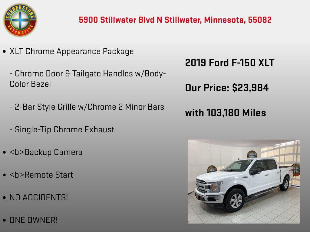 used 2019 Ford F-150 car, priced at $23,984