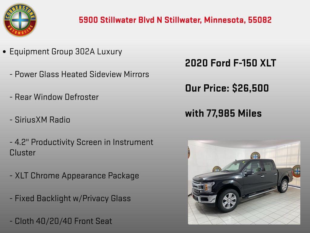 used 2020 Ford F-150 car, priced at $26,500
