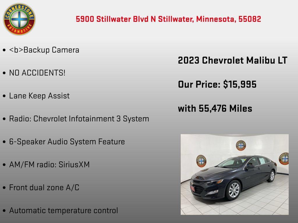 used 2023 Chevrolet Malibu car, priced at $15,995