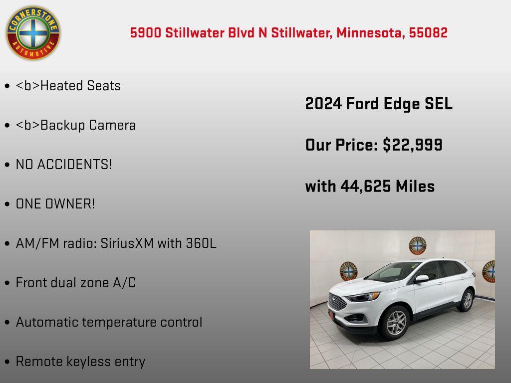 used 2024 Ford Edge car, priced at $22,999