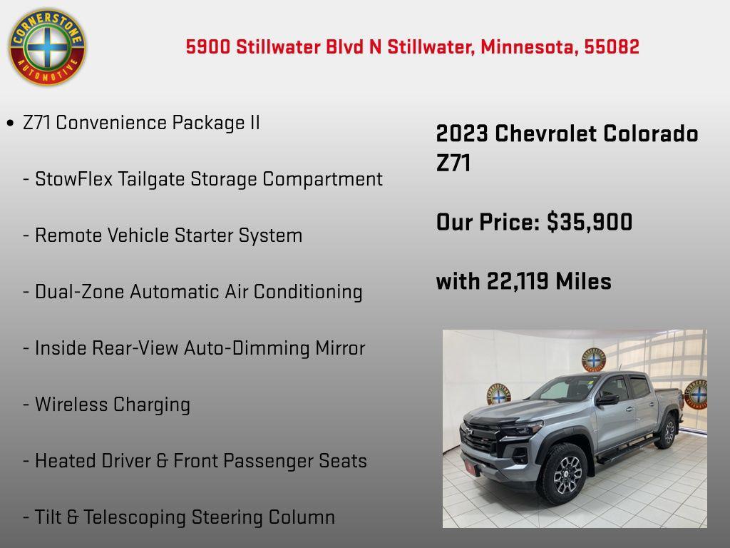 used 2023 Chevrolet Colorado car, priced at $35,900