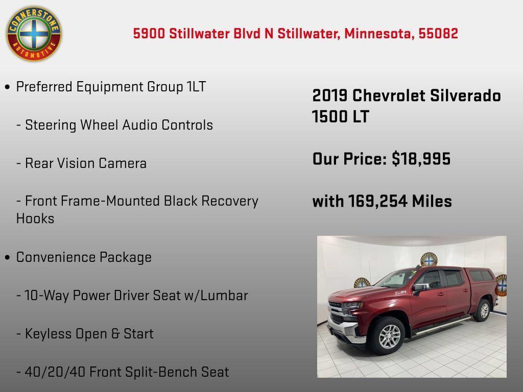 used 2019 Chevrolet Silverado 1500 car, priced at $19,345