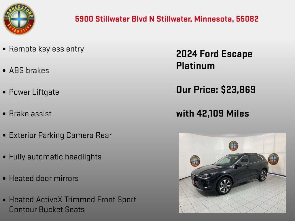 used 2024 Ford Escape car, priced at $24,219