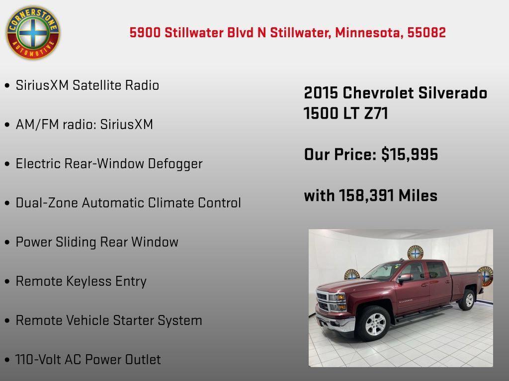 used 2015 Chevrolet Silverado 1500 car, priced at $16,345