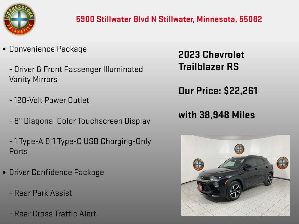 used 2023 Chevrolet TrailBlazer car, priced at $22,261