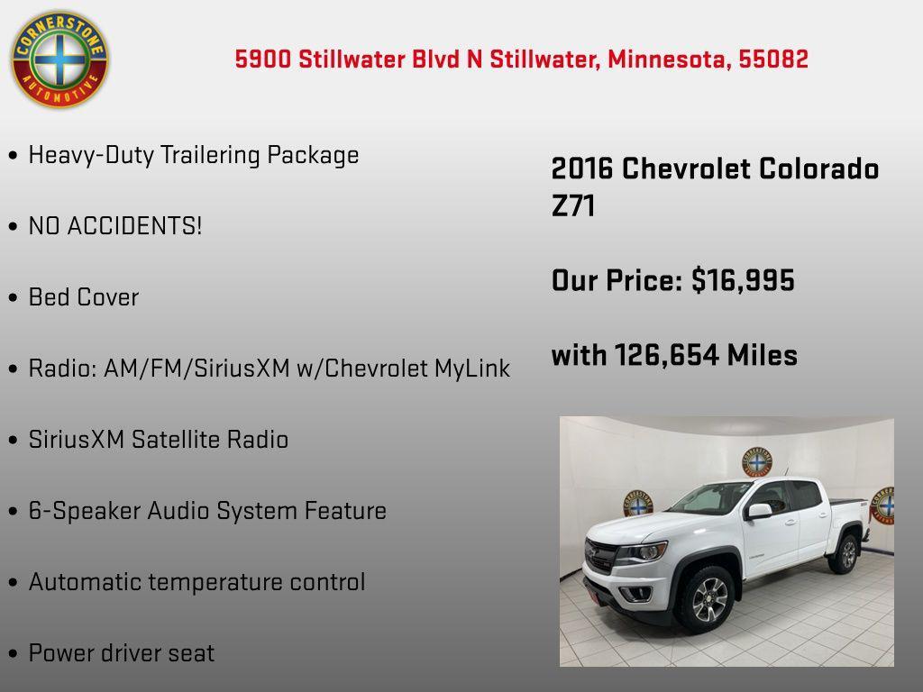 used 2016 Chevrolet Colorado car, priced at $16,995