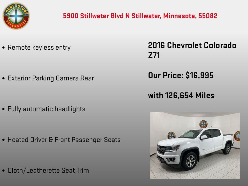 used 2016 Chevrolet Colorado car, priced at $16,995