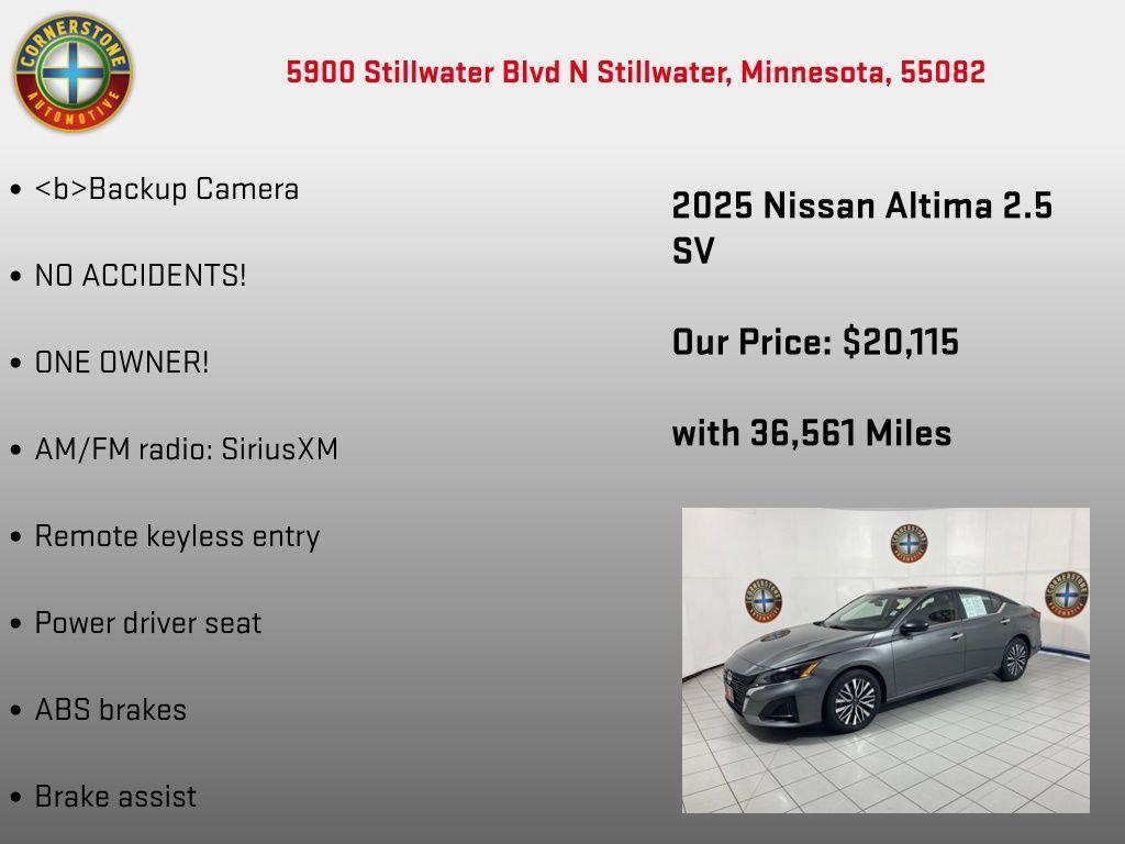 used 2025 Nissan Altima car, priced at $20,465