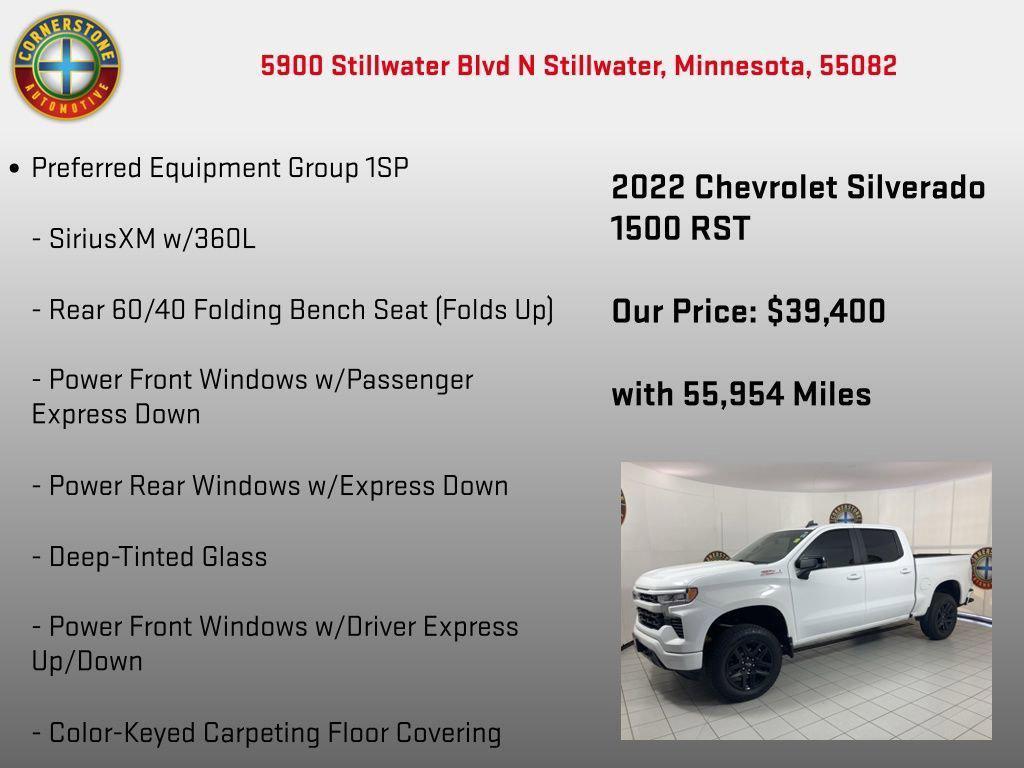 used 2022 Chevrolet Silverado 1500 car, priced at $39,750