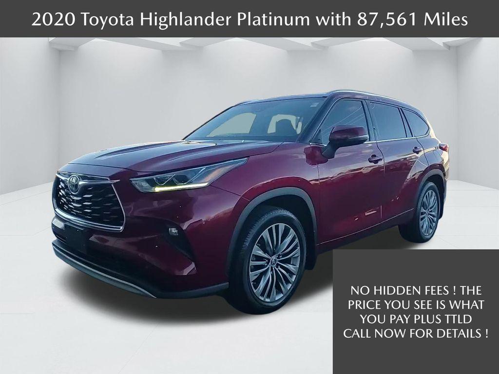 used 2020 Toyota Highlander car, priced at $30,000
